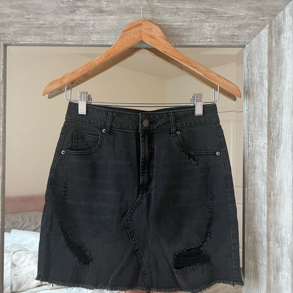 Wild fable black denim skirt